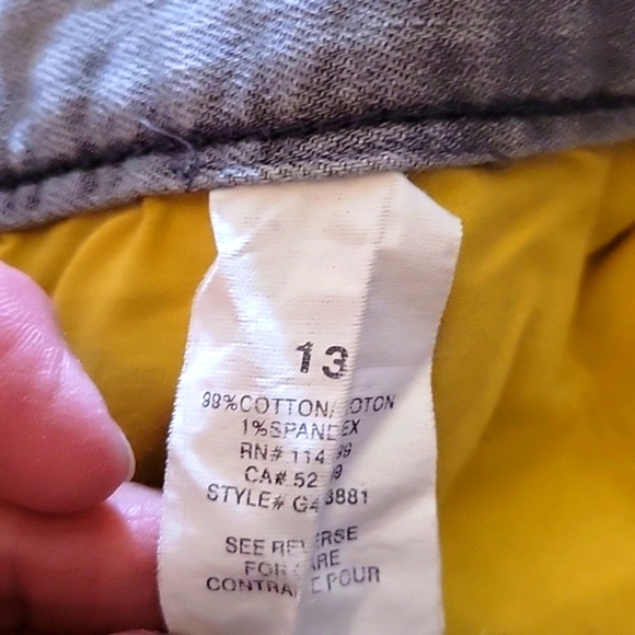 Roxy Girls  Flare Ankle Jeans, Cotton/Spandex, Size 13 - Picture 4 of 6